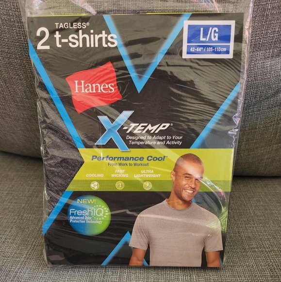 *NEW* TWO- 2PACKS OF MEN'S HANES PERFORMANCE COOL T-SHIRT - Picture 7 of 10